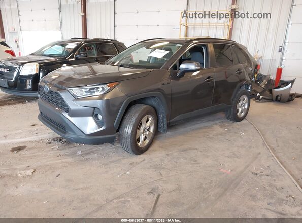 4T3RWRFVXMU047826 2021 TOYOTA RAV4 HYBRID Gray Front left