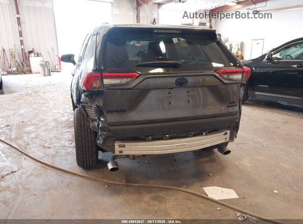 4T3RWRFVXMU047826 2021 TOYOTA RAV4 HYBRID Gray Front view
