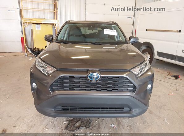 4T3RWRFVXMU047826 2021 TOYOTA RAV4 HYBRID Gray Instrument cluster view