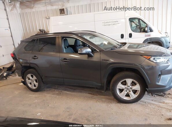 4T3RWRFVXMU047826 2021 TOYOTA RAV4 HYBRID Gray Rear interior view