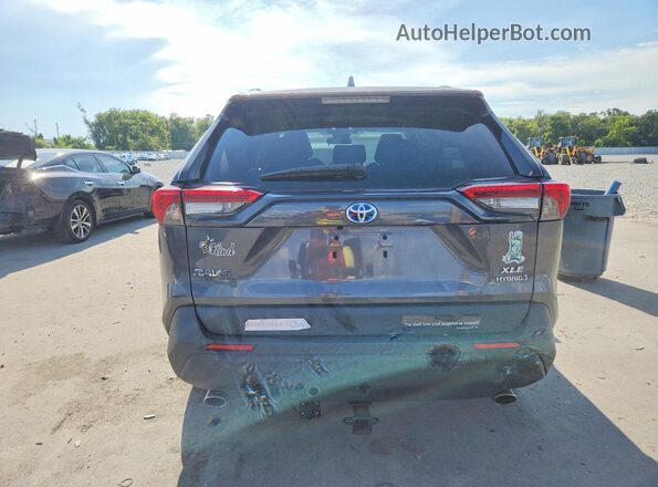 4T3RWRFVXNU077362 2022 TOYOTA RAV4 Gray უკანა ხედი