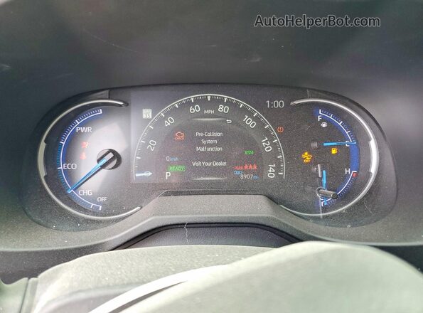 4T3RWRFVXRU159260 2024 TOYOTA RAV4 Blue Vista del cuadro de instrumentos