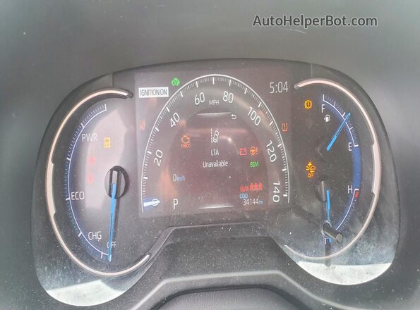 4T3RWRFVXSU187002 2025 TOYOTA RAV4 Blue Instrument cluster view