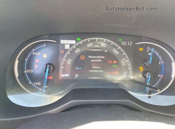 4T3RWRFVXSU210455 2025 TOYOTA RAV4 Red Widok zestawu wskaźników