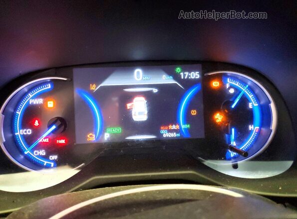 4T3T6RFV0PU129509 2023 TOYOTA RAV4 Gray Instrument cluster view