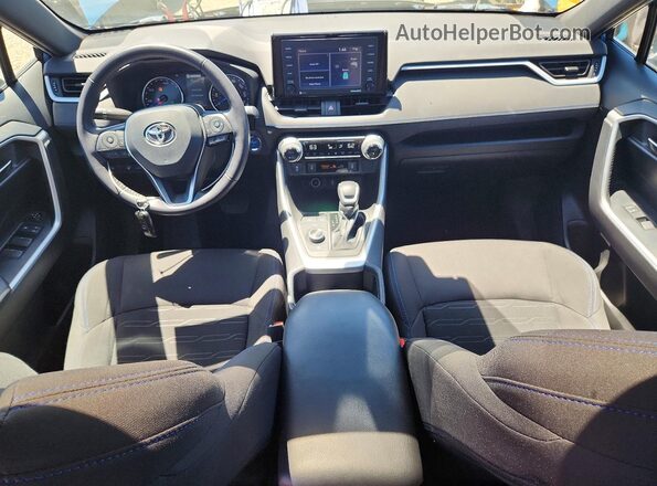 4T3T6RFV4NU096205 2022 TOYOTA RAV4 Blue Вид панелі приладів