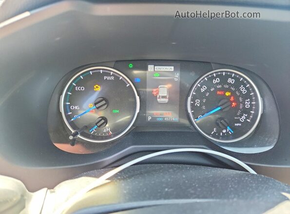 4T3T6RFV4NU096205 2022 TOYOTA RAV4 Blue Вид щитка приладів