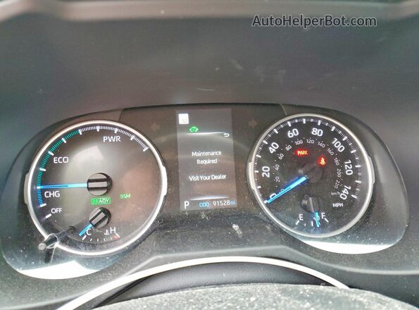 4T3T6RFV6NU104823 2022 TOYOTA RAV4 Gray Instrument cluster view