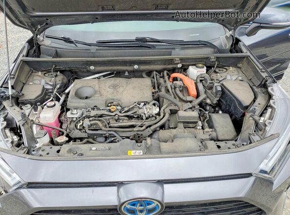 4T3T6RFV6NU104823 2022 TOYOTA RAV4 Gray Engine compartment view