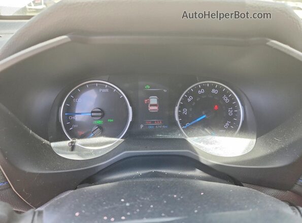 4T3T6RFV9NU088536 2022 TOYOTA RAV4 White Instrument cluster view