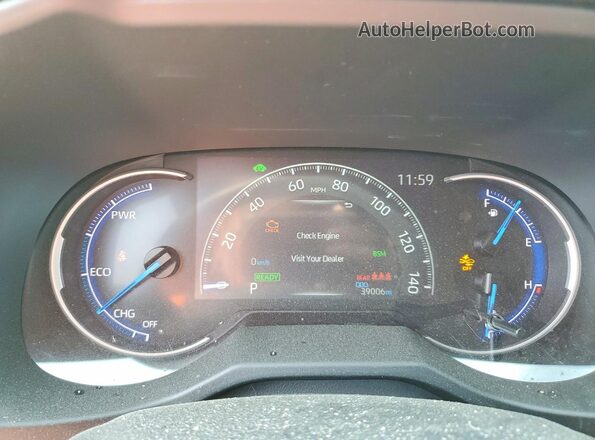 4T3T6RFV9PU139147 2023 TOYOTA RAV4 Синий Вид щитка приборов