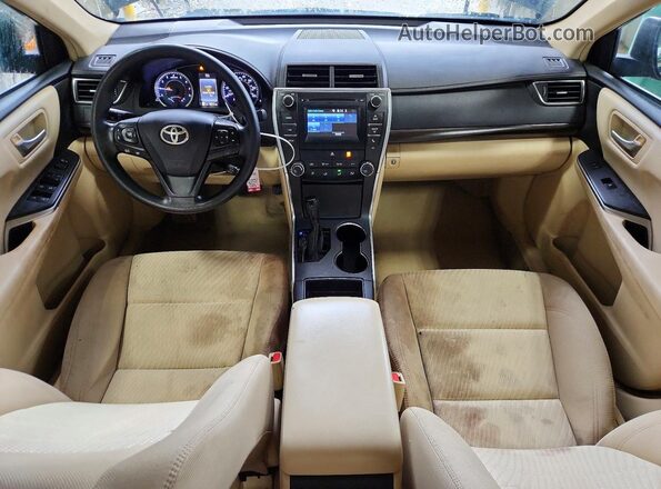 4T4BF1FK1GR537406 2016 TOYOTA CAMRY Blue Вид панелі приладів