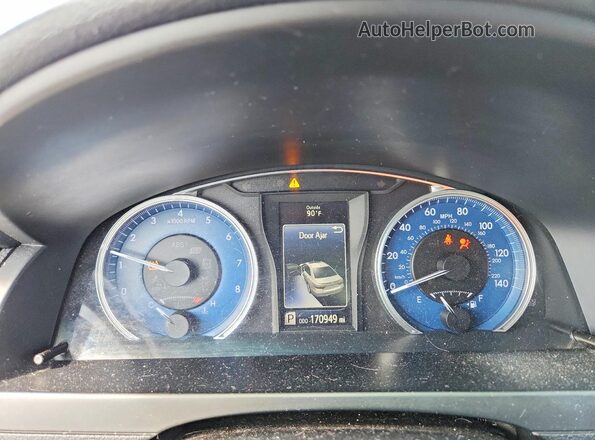 4T4BF1FK2GR547863 2016 TOYOTA CAMRY Серебряный Вид щитка приборов