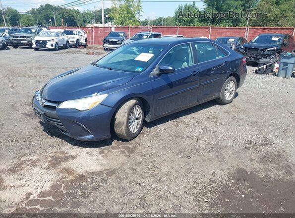 4T4BF1FK5GR548912 2016 TOYOTA CAMRY Blue Առջևի ձախ երեք քառորդ տեսարան