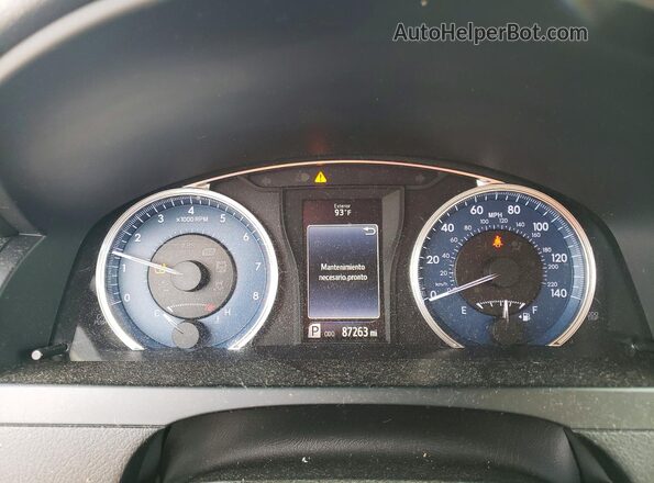4T4BF1FK5GR556850 2016 TOYOTA CAMRY Gray Вид щитка приладів