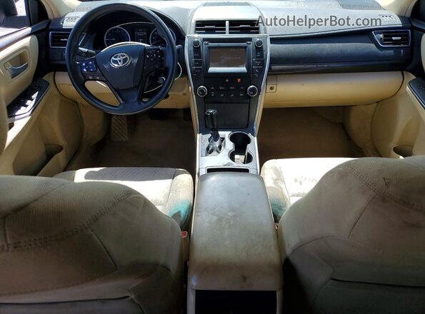 4T4BF1FK5GR584129 2016 TOYOTA CAMRY White Вид панелі приладів