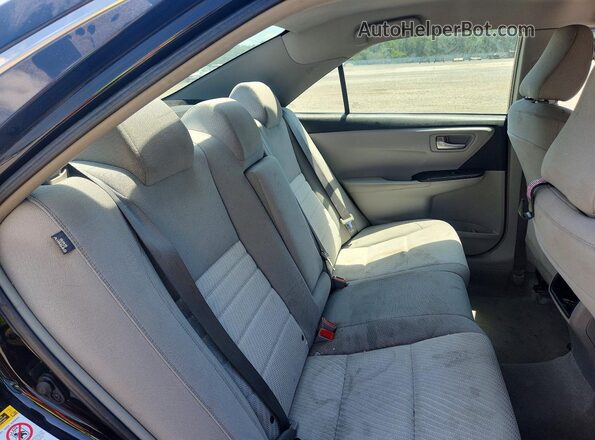 4T4BF1FK9GR556463 2016 TOYOTA CAMRY Black უკანა სავარძლების ხედი