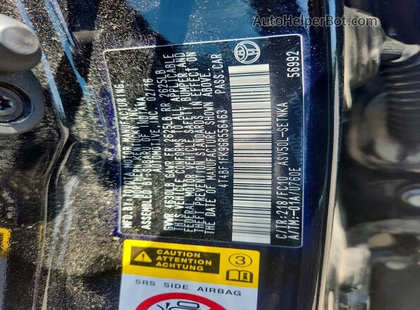 4T4BF1FK9GR556463 2016 TOYOTA CAMRY Black ძრავის განყოფილების ხედი