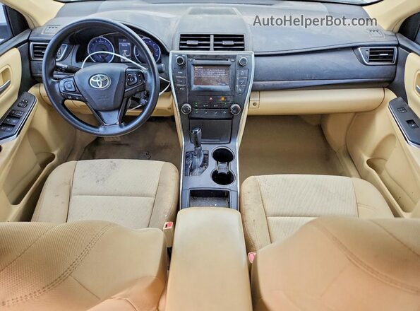 4T4BF1FK9GR556835 2016 TOYOTA CAMRY Tan Dashboard view