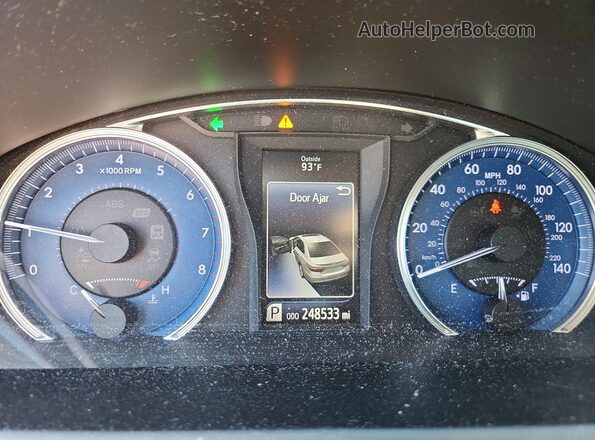 4T4BF1FKXGR534181 2016 TOYOTA CAMRY Угольный Вид щитка приборов