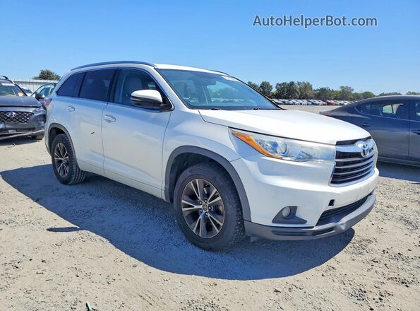 5TDKKRFH7GS182162 2016 TOYOTA HIGHLANDER White Դիմացի տեսք