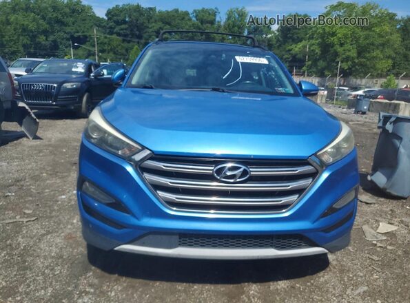 KM8J3CA22HU302905 2017 HYUNDAI TUCSON Blue Widok z tyłu
