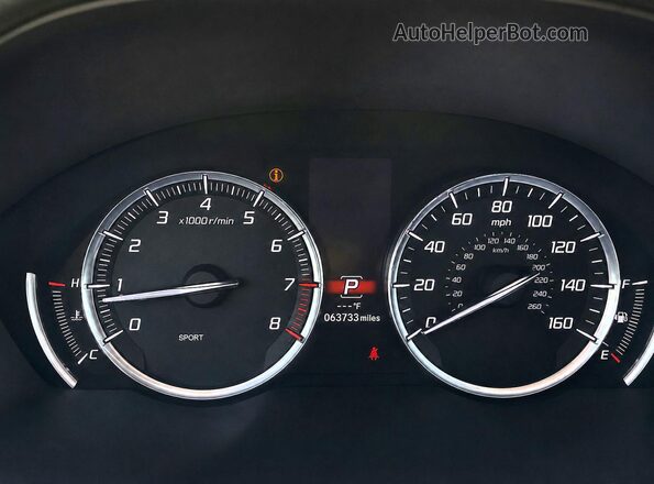 19UUB1F33KA000141 2019 ACURA TLX Black ხელსაწყოთა პანელის ხედი