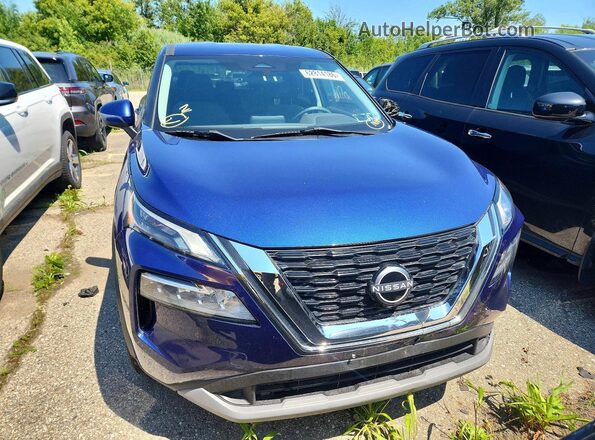 5N1BT3BB6PC844550 2023 NISSAN ROGUE Blue Rear view