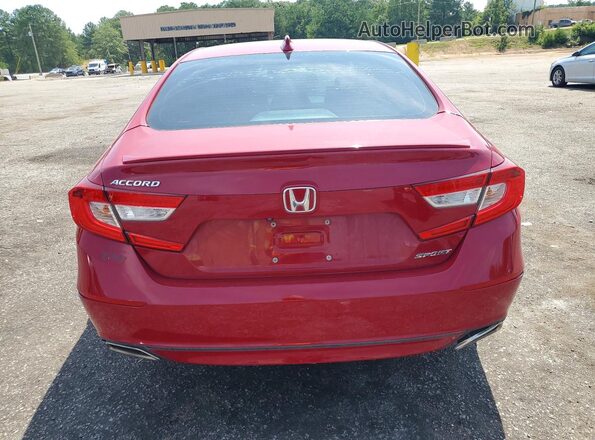 1HGCV1F35JA212248 2018 HONDA ACCORD Red Widok wnętrza z przodu