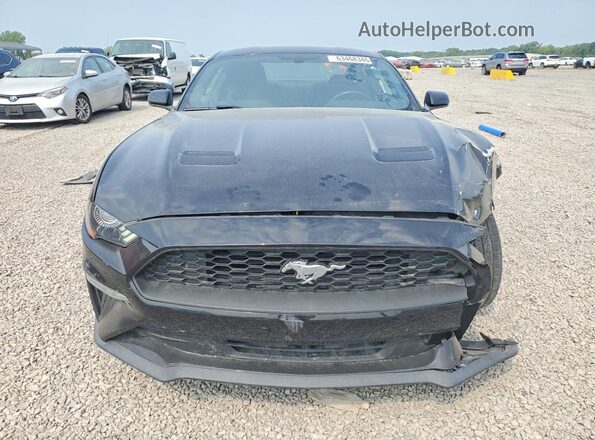 1FA6P8THXJ5179941 2018 FORD MUSTANG Black უკანა ხედი