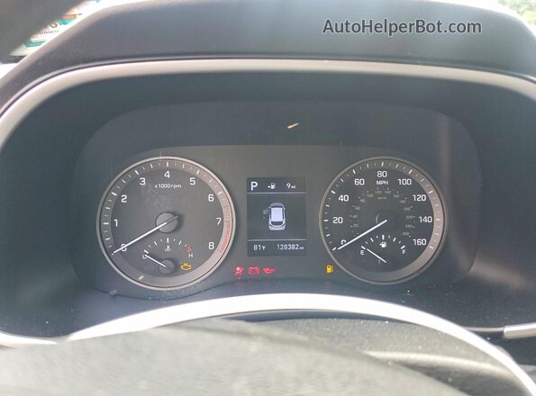 KM8J2CA49KU857605 2019 HYUNDAI TUCSON Black Widok tylnych siedzeń