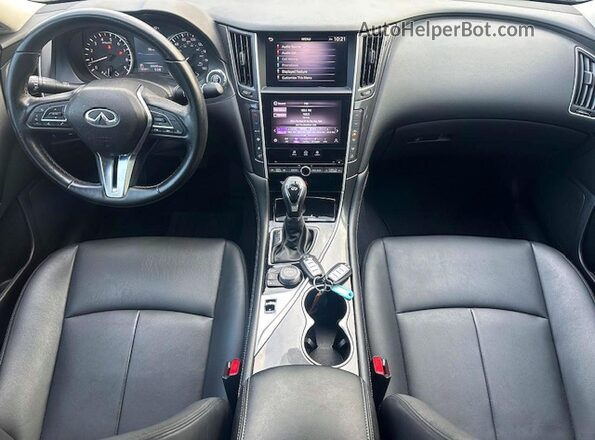 JN1EV7AP1MM701174 2021 INFINITI Q50 Black Widok zestawu wskaźników