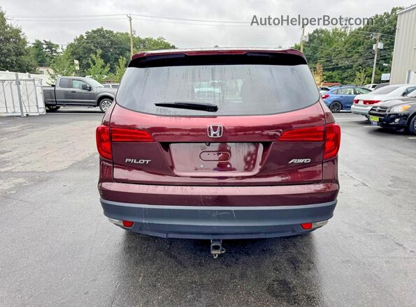 5FNYF6H30JB068059 2018 HONDA PILOT Красный Вид сзади
