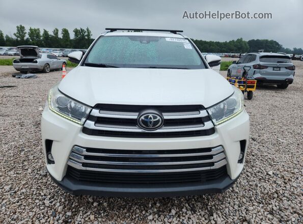 5TDYZRFH0KS345135 2019 TOYOTA HIGHLANDER White უკანა ხედი