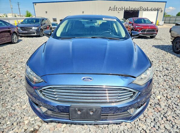 3FA6P0HD9JR160480 2018 FORD FUSION Blue Vista trasera