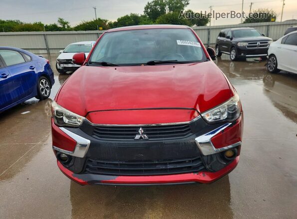 JA4AP3AU1HZ026871 2017 MITSUBISHI OUTLANDER Red Rear view