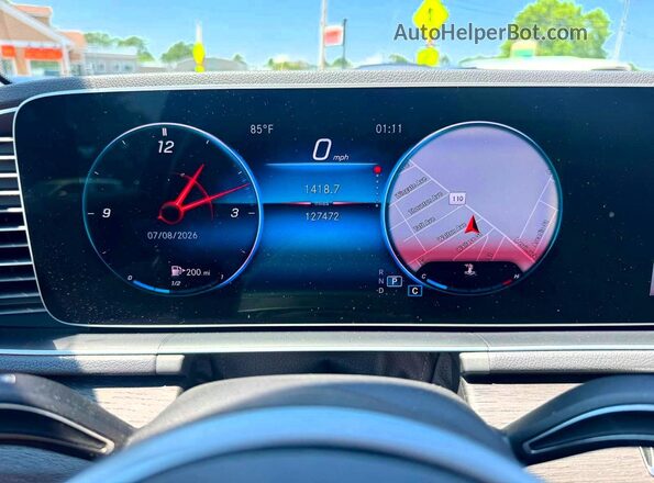 4JGFB4JB5LA160851 2020 MERCEDES-BENZ GLE Blue Вид щитка приладів