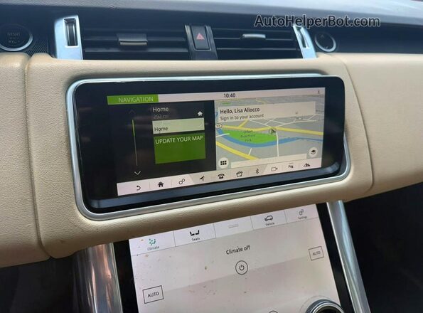 SALWR2RVXJA803154 2018 LAND ROVER RANGE ROVER White Widok wnętrza z tyłu