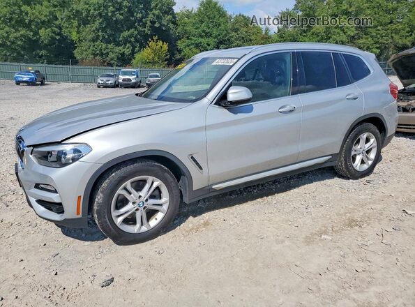 5UXTR9C56KLE21044 2019 BMW X3 Silver Հետևի ձախ