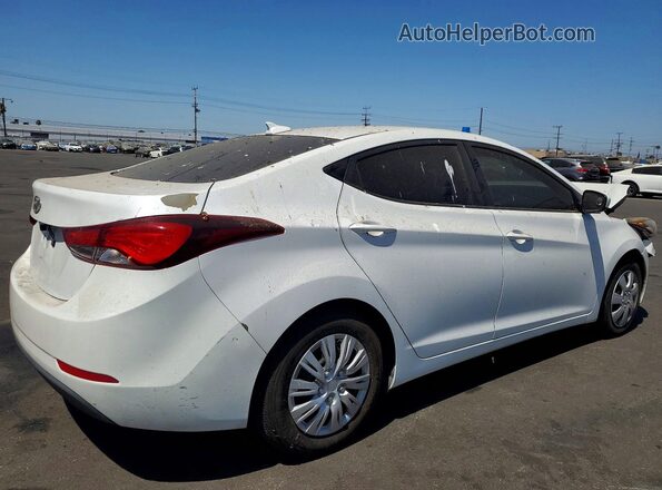 5NPDH4AE9GH772022 2016 HYUNDAI ELANTRA Белый Передняя правая четверть