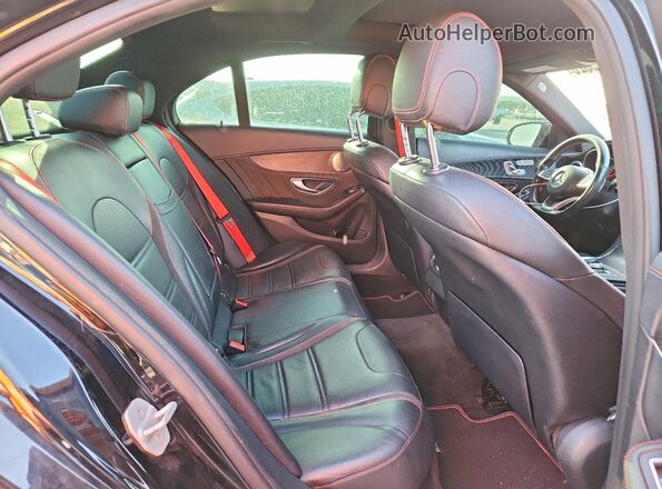 55SWF6EB1GU126786 2016 MERCEDES-BENZ C Black უკანა სალონის ხედი