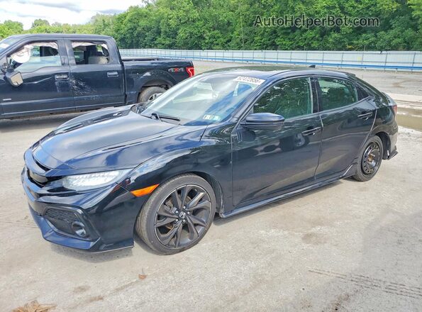 SHHFK7H98JU407937 2018 HONDA CIVIC Black Rear left