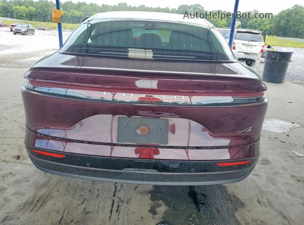 50EA1PGA7SA009554 2025 LUCID AIR Burgundy Rear view