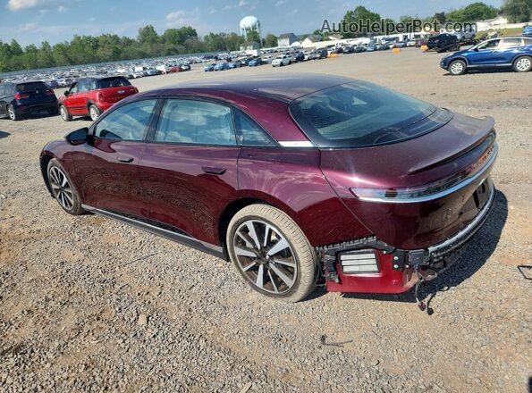 50EA1TEA4RA001997 2024 LUCID AIR Maroon Trasero izquierdo