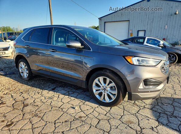 2FMPK4K92NBA55708 2022 FORD EDGE Gray Front view