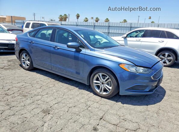 3FA6P0HD4JR167403 2018 FORD FUSION Blue Widok z przodu