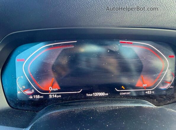 5UXCR6C52KLL26024 2019 BMW X5 Gray Widok zestawu wskaźników