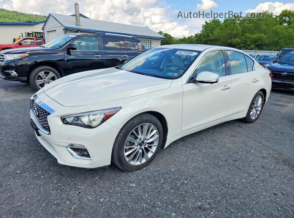 JN1EV7BR8MM752848 2021 INFINITI Q50 Белый Задняя левая четверть