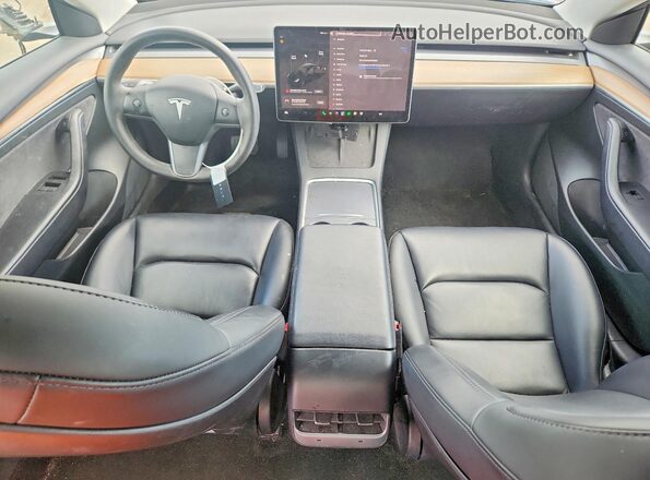 5YJ3E1EA5NF370214 2022 TESLA MODEL Black Vista del cuadro de instrumentos