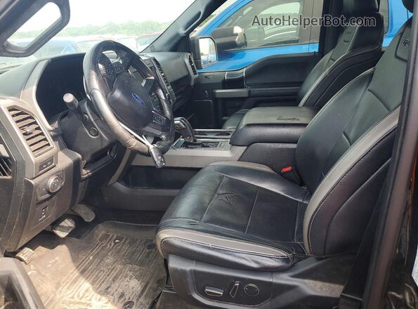1FTFW1RGXHFA22420 2017 FORD F150 Black Вид панелі приладів